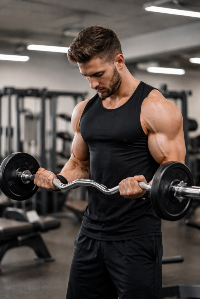 Bizeps Curls mit SZ-Stange
