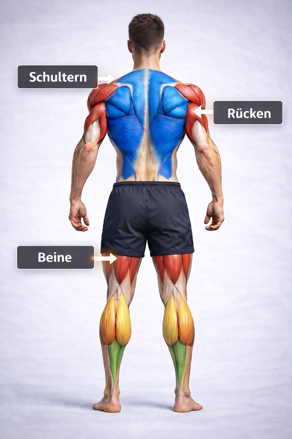 Muskelübersicht Rückansicht
